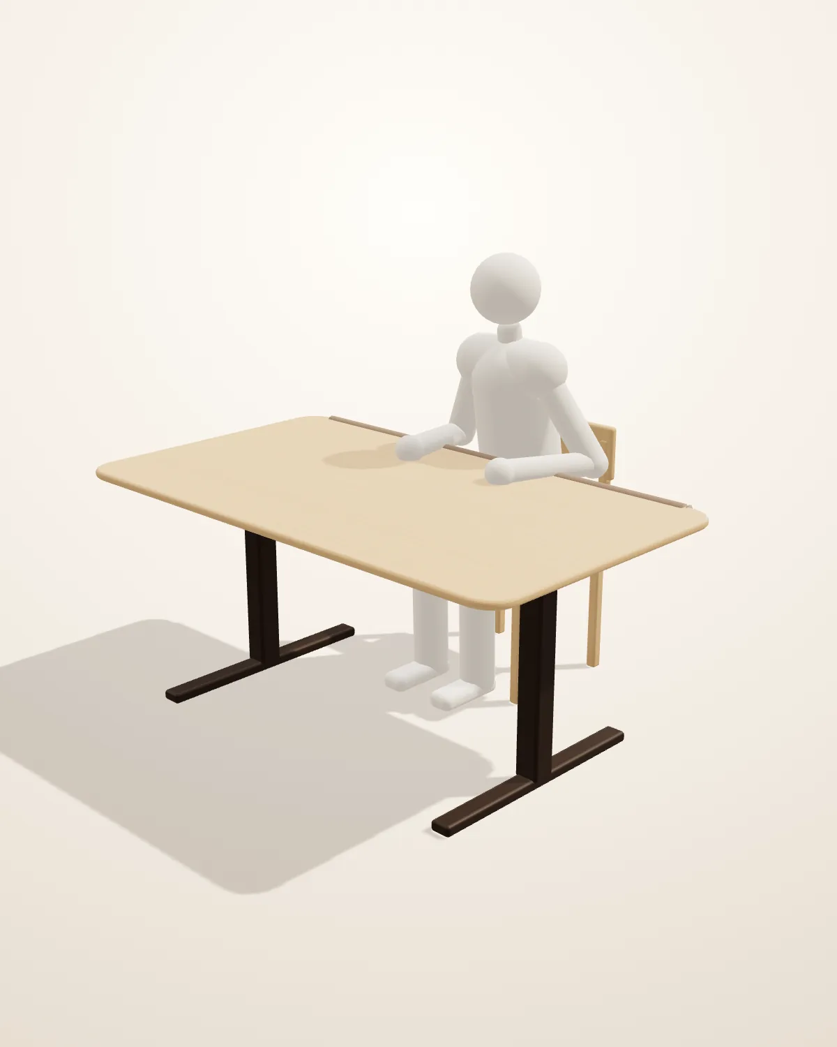 손이 떨려도 편하게 먹는 가족 식탁 3D 설계 이미지