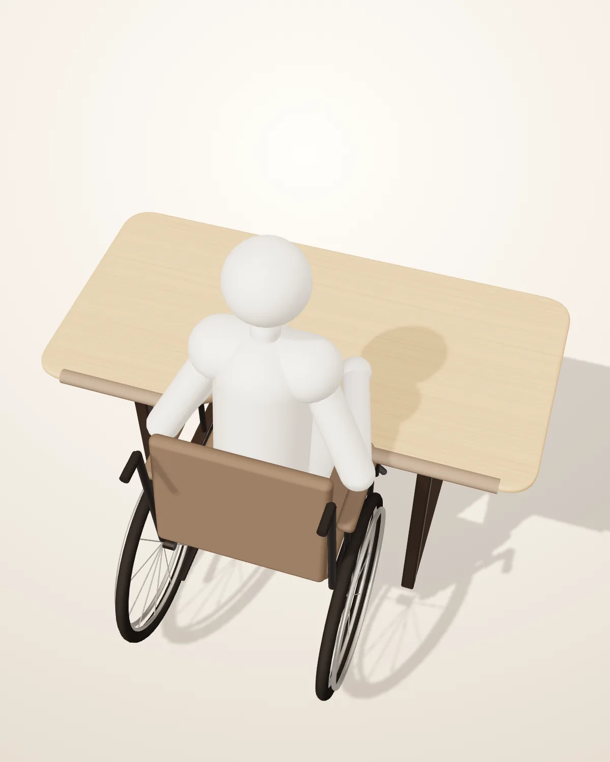 부딪혀도 안전한 가장자리을 적용한 가구 3D 렌더